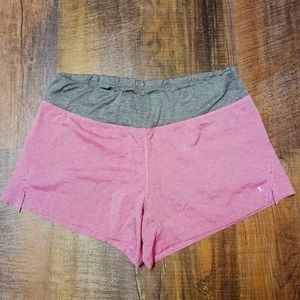 Danskin Now Pink/Grey Athletic Shorts Sz M (8-10)